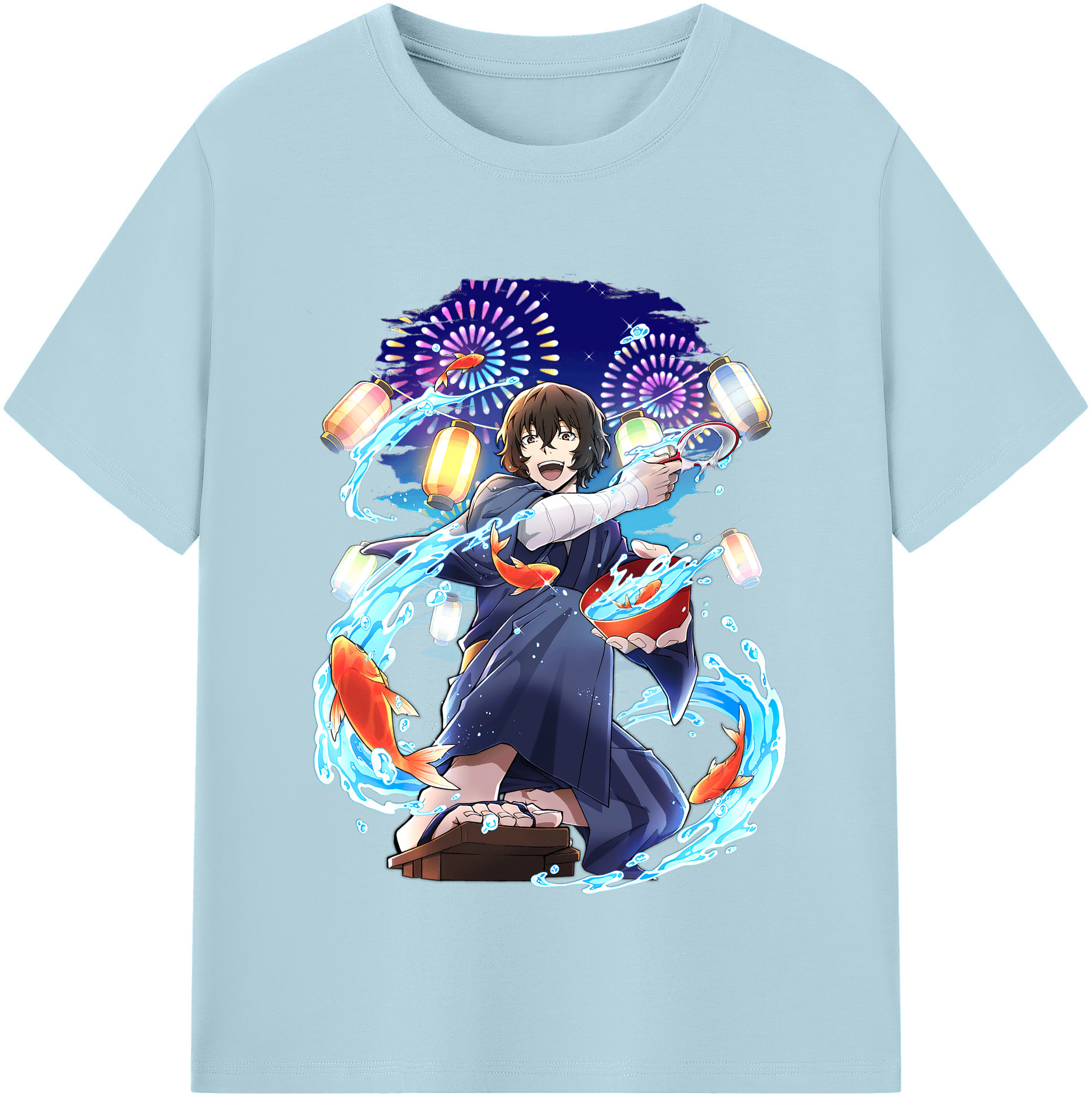 （画像用） 文豪ストレイドッグス Bungo Stray Dogs 綿100％半袖Tシャツ（フロントプリント）